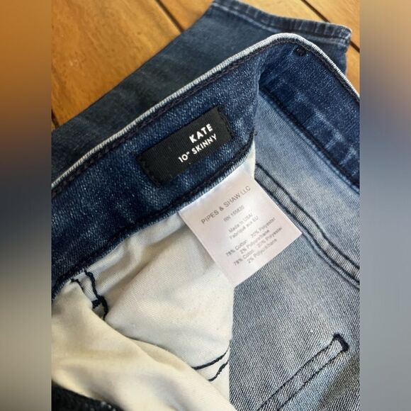 Veronica Beard Kate 10"
Skinny With Blue Tuxedo Stripes; Size 27/4 - Picture 8 of 10